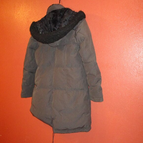 Vince Camuto Woman X Small Full Zip PocketsFeather Down Faux Fur Hooded Coat - Picture 7 of 11